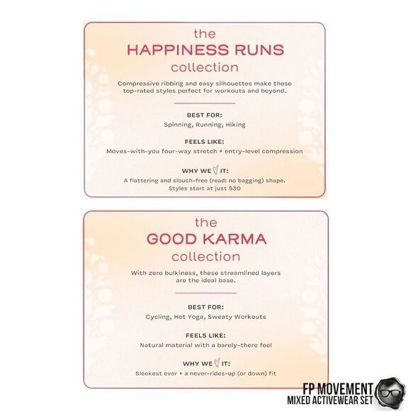 FP MOVEMENT SET: GOOD KARMA SQUARE NECK BRA + LEGGINGS + HR CROP IN MAPLE NECTAR - Picture 12 of 16